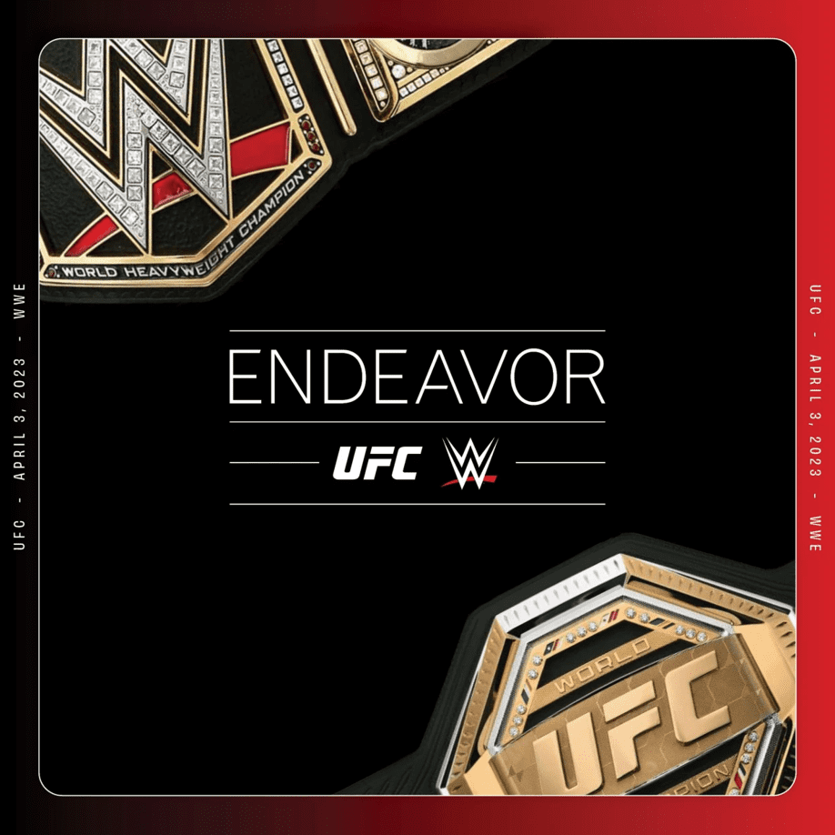 Endeavor UFC WWE April 3 2023 graphic