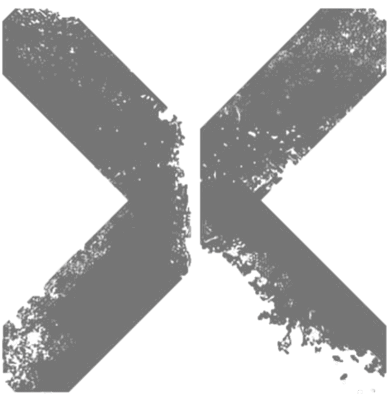 Fall of X logo silver gray