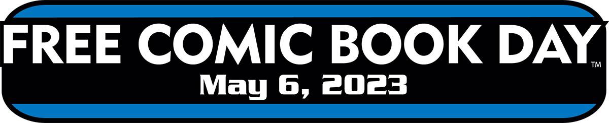 Free Comic Book Day 2023 logo FCBD 2023 wide