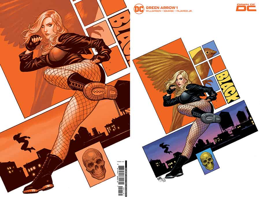 Green Arrow #1 spoilers 0-2-1 Frank Cho with Black Canary Foil