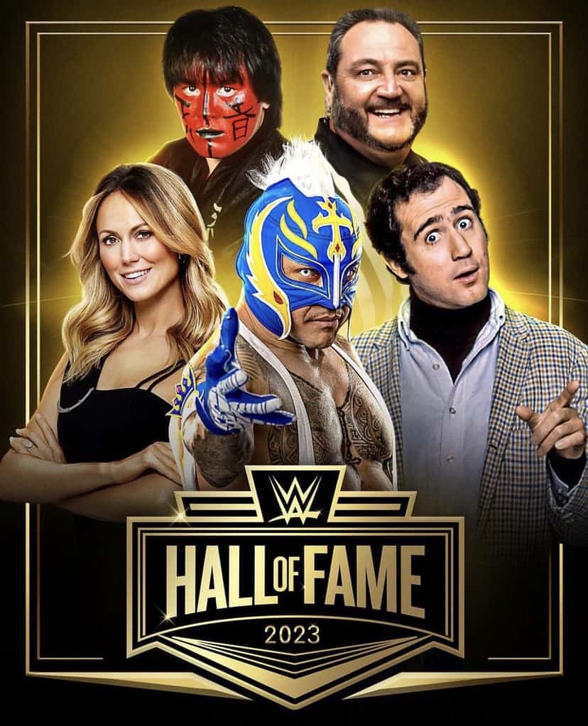 WWE Hall of Fame 2023 inductees class graphic