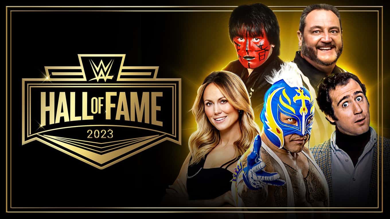 WWE Hall of Fame 2023 inductees class banner big