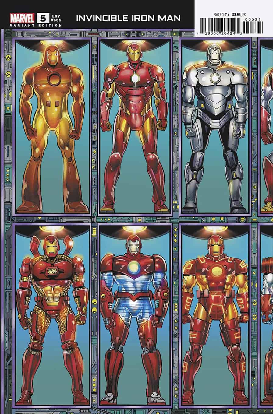 Invincible Iron Man #5 spoilers 0-2 Bob Layton Connecting Cover