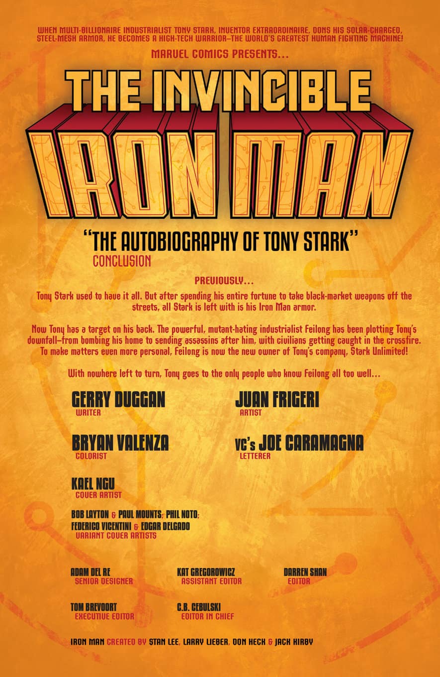 Invincible Iron Man #5 spoilers 0-Z