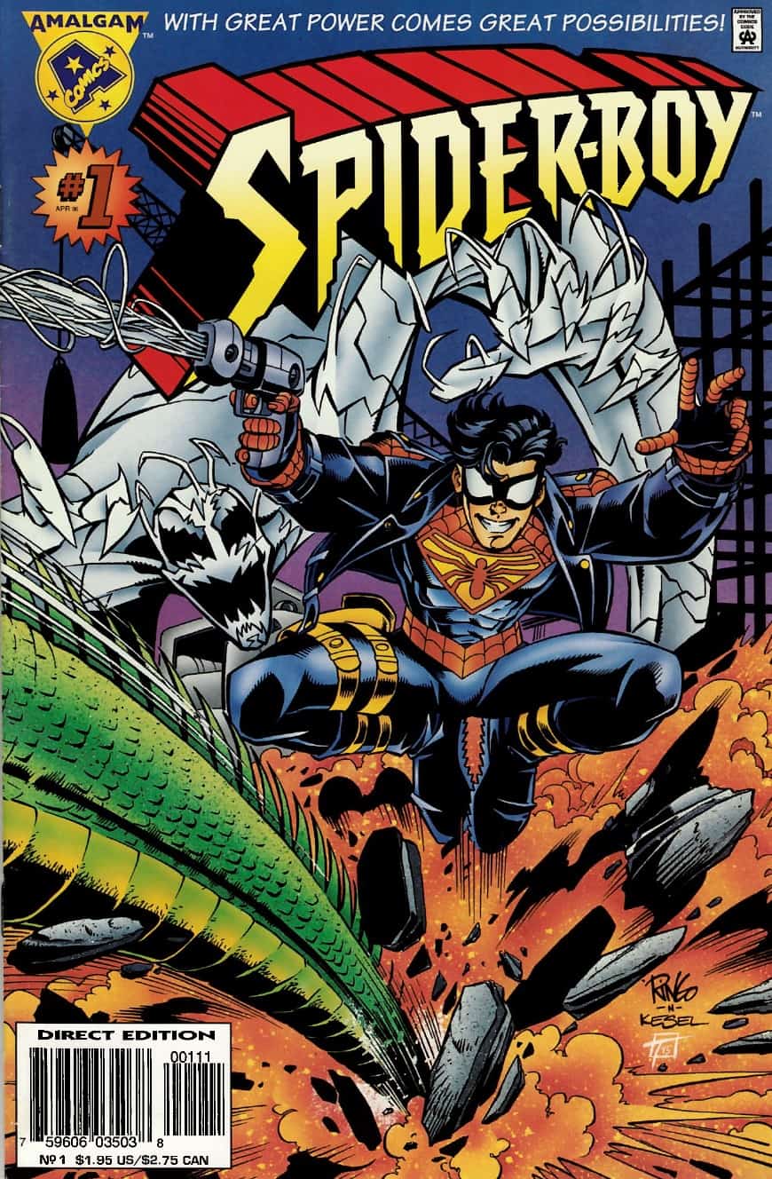 Spider-Boy #1 spoilers 0-1 Mike Wieringo DC Marvel Amalgam 1996