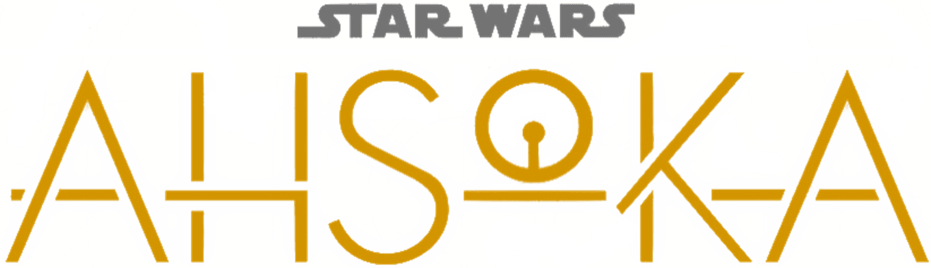 Star Wars Ahsoka logo gold silver