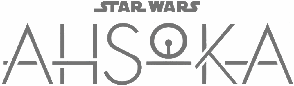 Star Wars Ahsoka logo silver gray