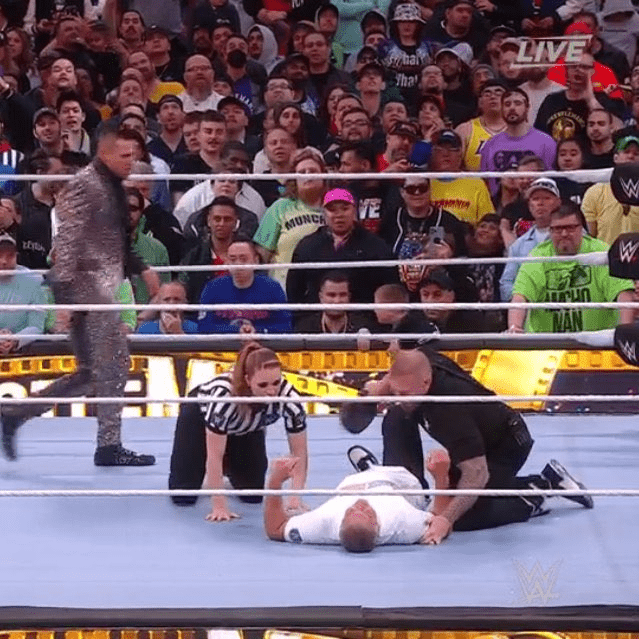 WWE Wrestlemania 39 Night 2 Shane McMahon injured