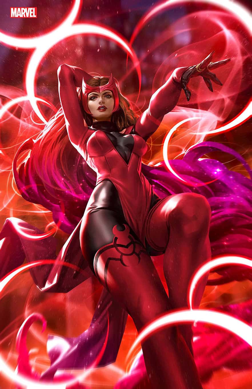 Avengers #1 spoilers 0-6-1 Derrick Chew with Scarlet Witch