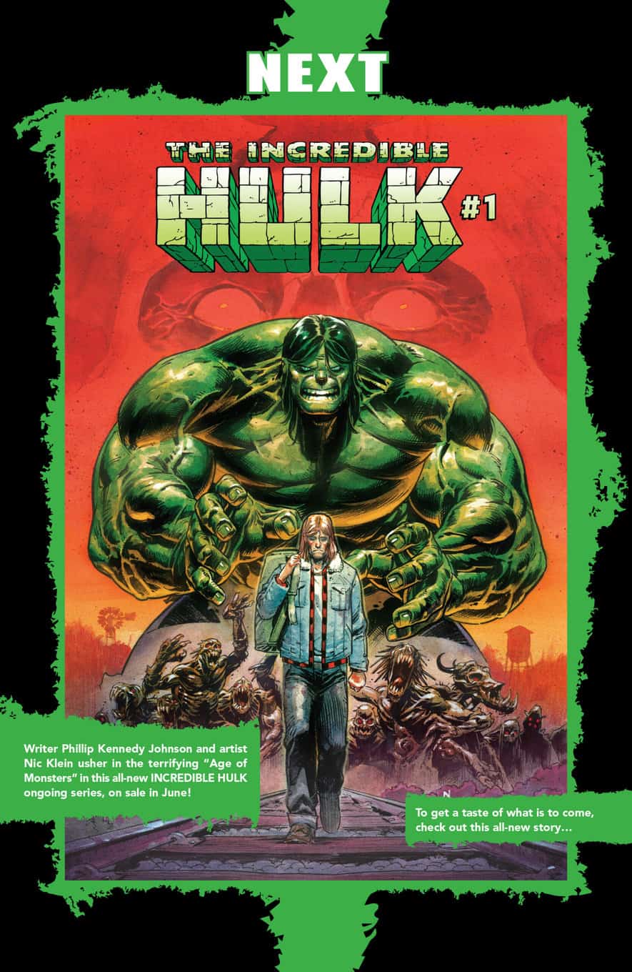 Marvel Comics & Hulk Annual 1 Spoilers New Series’ Incredible Hulk 1