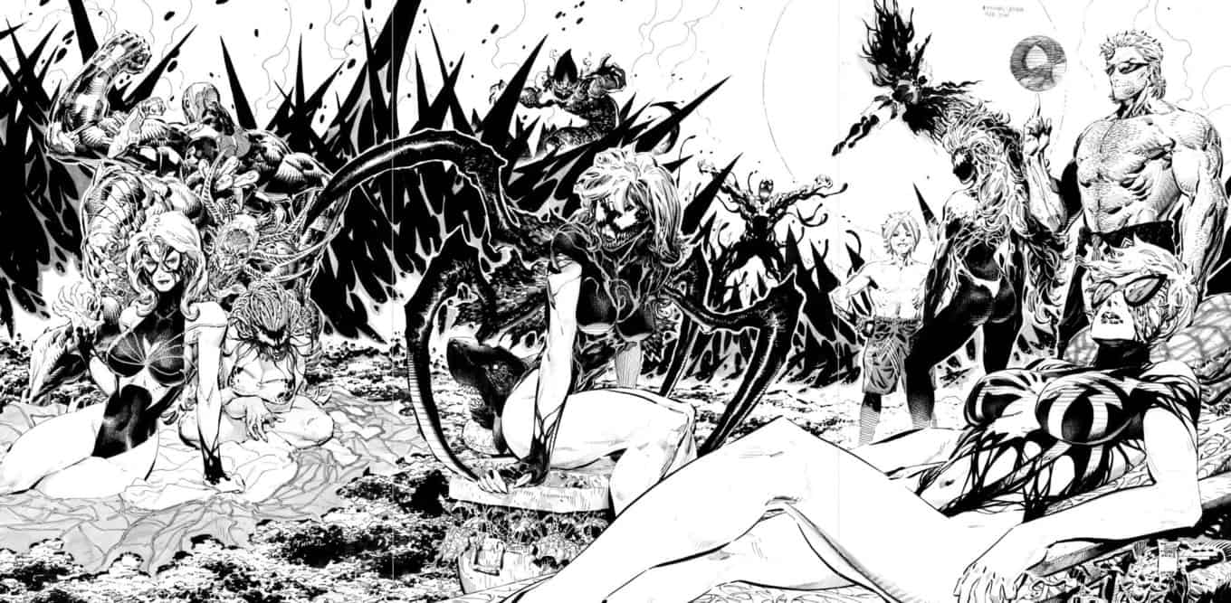 Marvel Comics Summer of Symbiotes Philip Tan art black & white