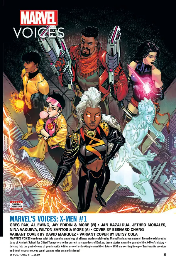 Marvel's Voices X-Men #1 A
