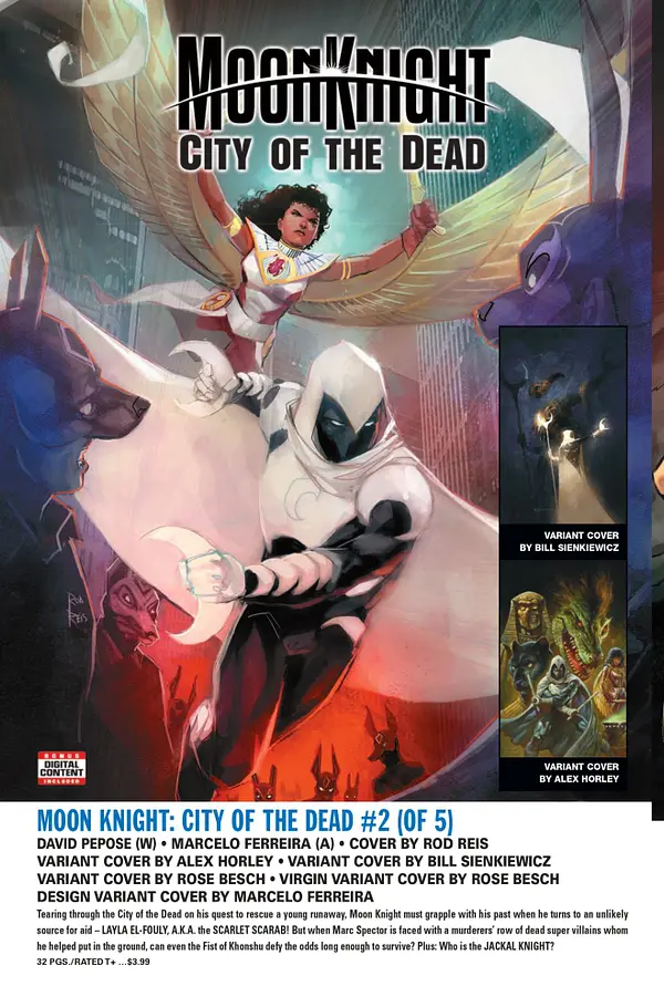 Moon Knight City of the Dead #2 A Scarlet Scarab