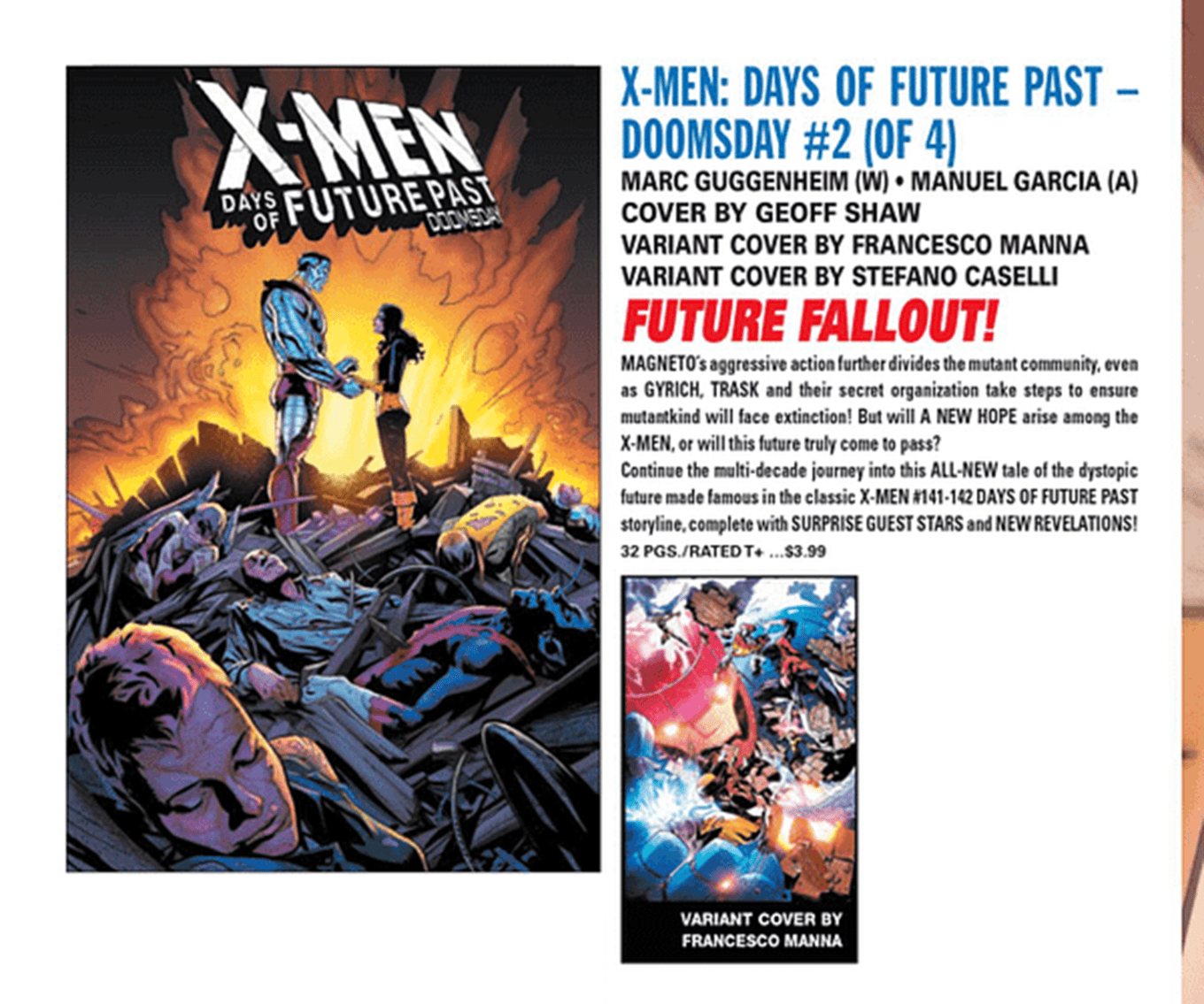 X-Men Days of Future Past #2 A