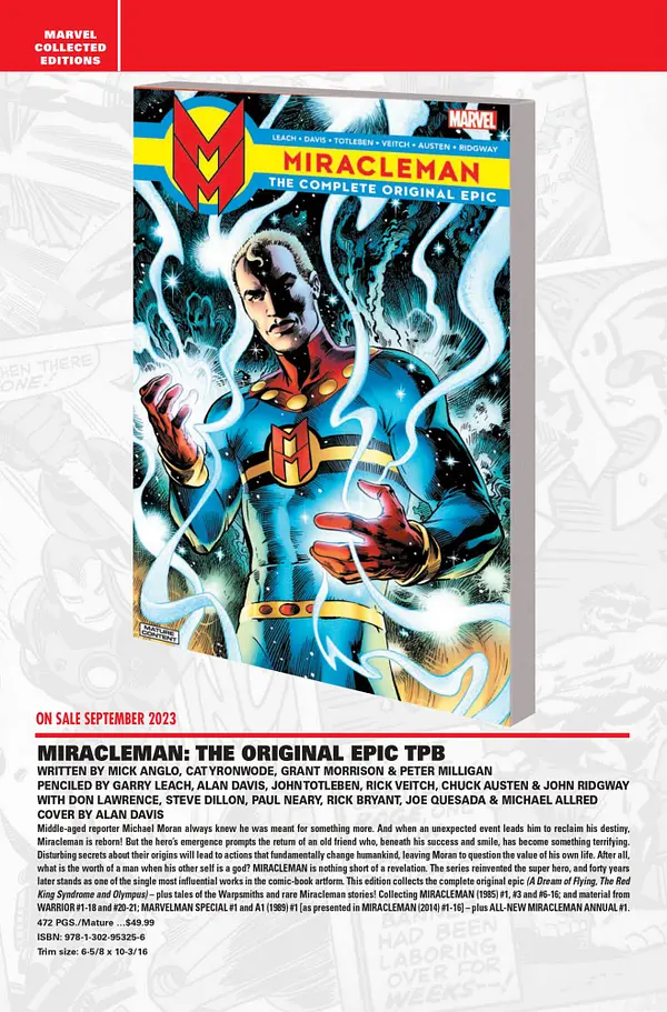 Y Miracleman The Original Epic TPB