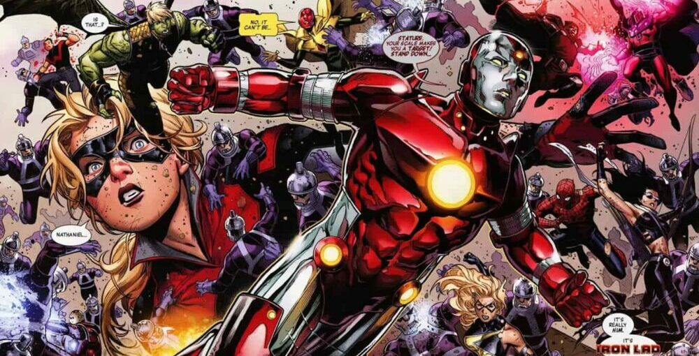 Young Avengers banner Iron lad
