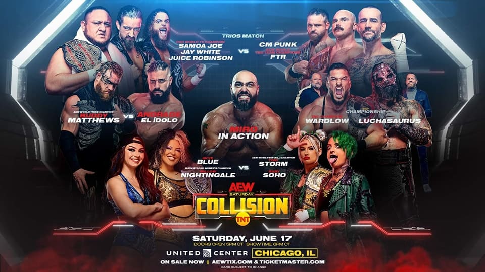 AEW Unveils Updated Card For AEW Collision Plus Theme Song By The