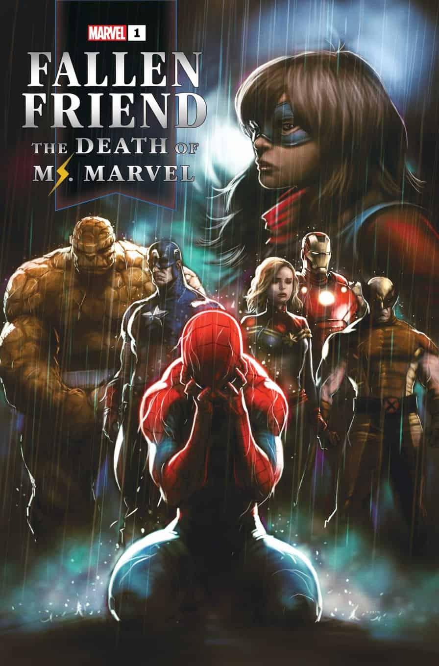 Fallen Friend Death of Ms. Marvel #1 B Kaare Andrews