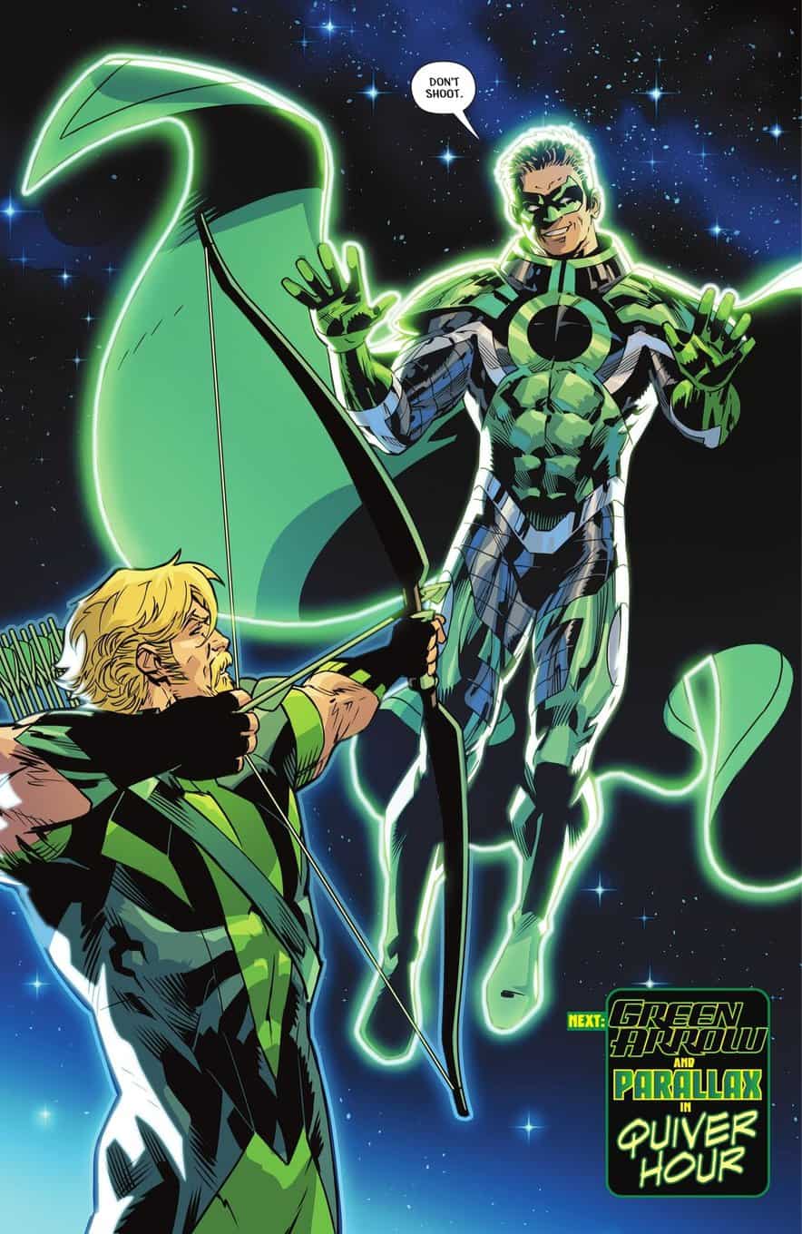 Green Arrow #3 spoilers 12 Parallax