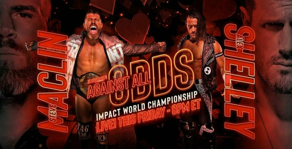 Impact Wrestling Against All Odds 2023 Impact World Championship Match Steve Machlin Vs. Alex Shelley