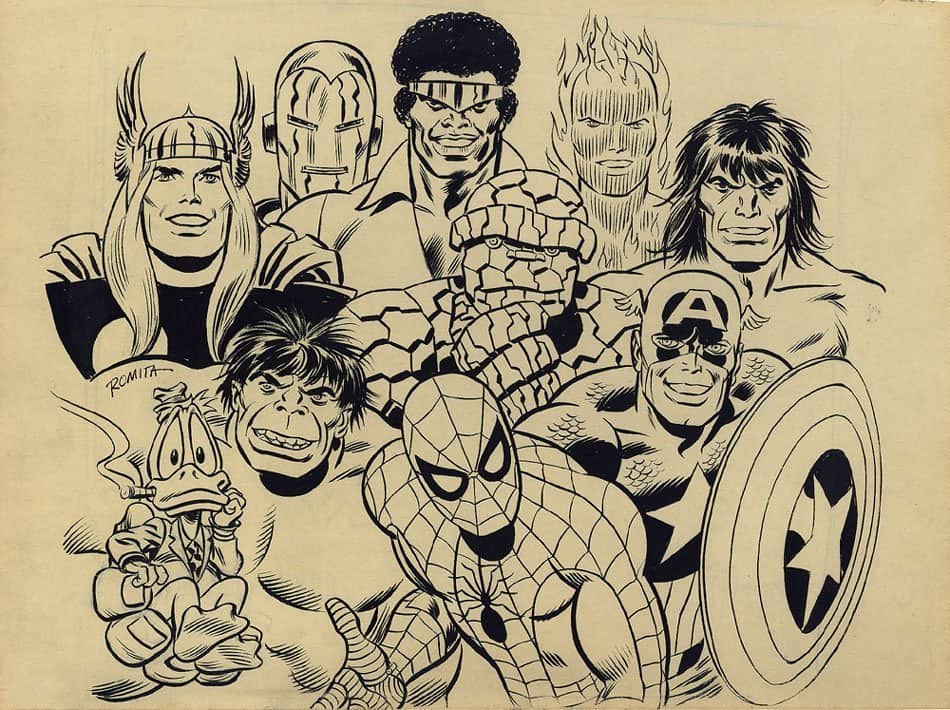 John Romita Sr Marvel Super-Heroes