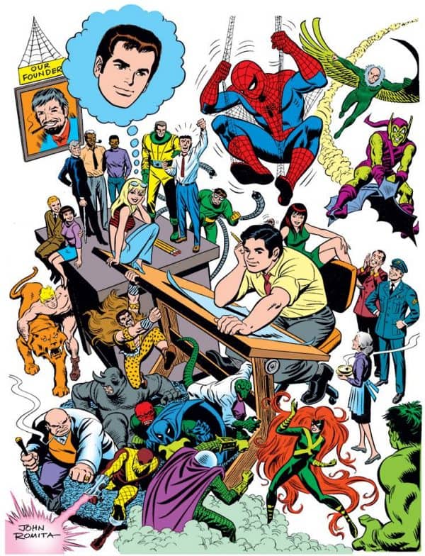 John Romita Sr art Marvel Super-Heroes & Super-Villains