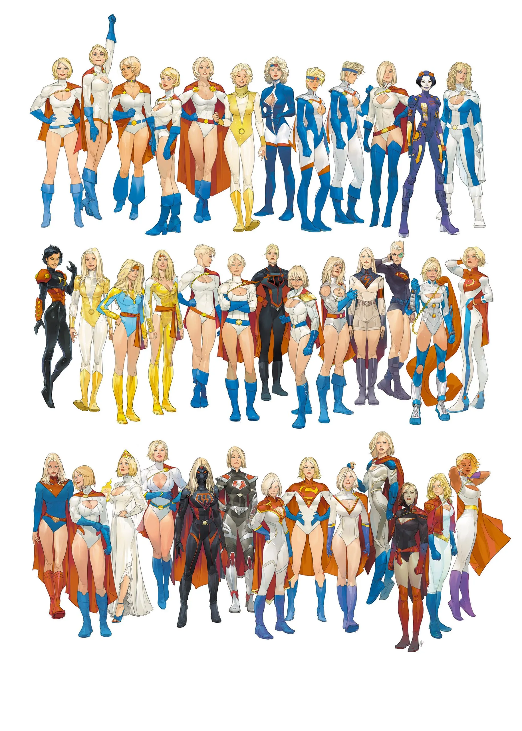 Power Girl #1 C SCHMIDT with Power Girls through the Ages Supergirl