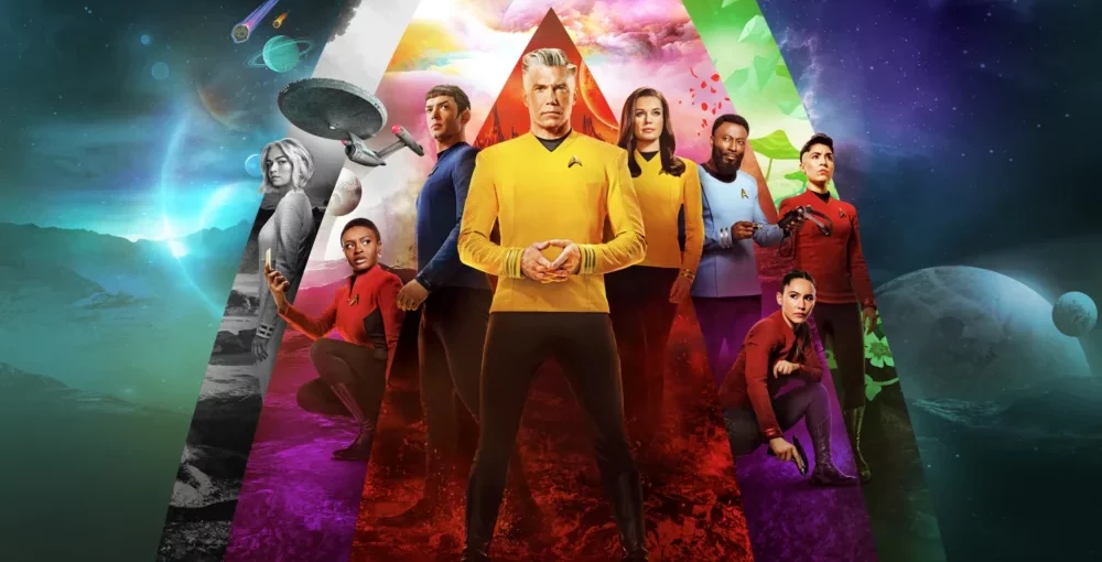 Star Trek Strange New Worlds Season 2 cast banner