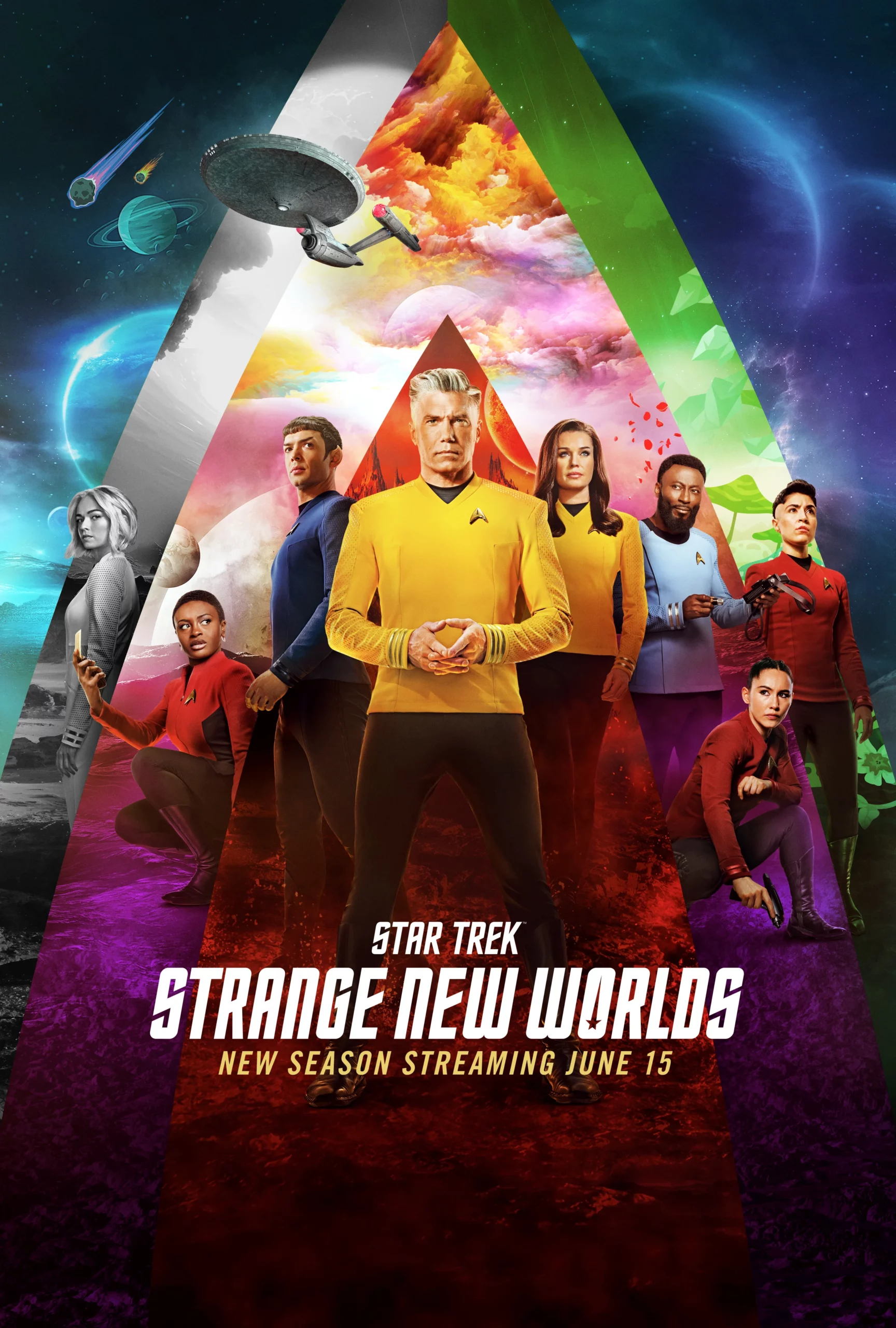 Star Trek Strange New Worlds Season 2 cast poster
