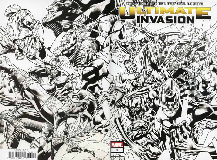 Ultimate Invasion #1 spoilers 0-1-1 Bryan Hitch black & white