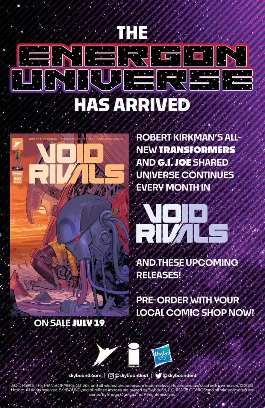 Void Rivals #1 spoilers 10 Energon Universe House Ad 1