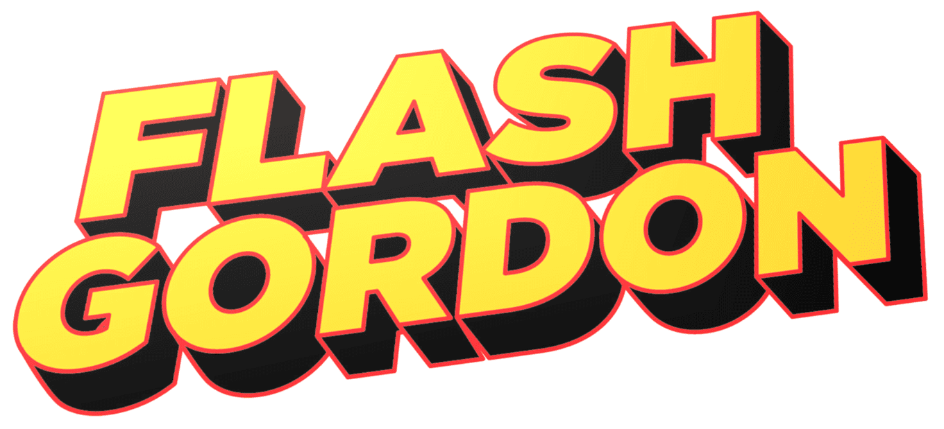 Flash Gordon logo gold