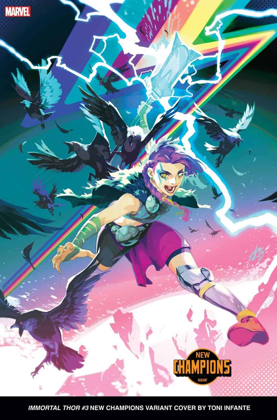 IMMORTAL THOR #3 New Champions Variant Cover by Toni Infante