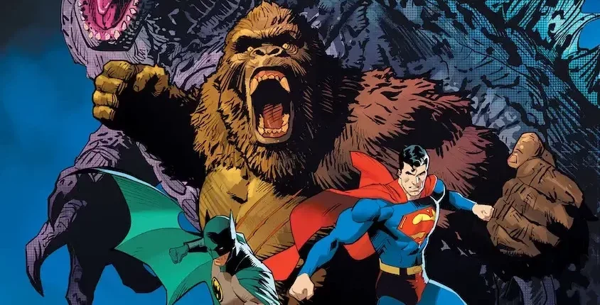 Justice League vs. Godzilla vs. Kong #1 0 banner Dan Mora