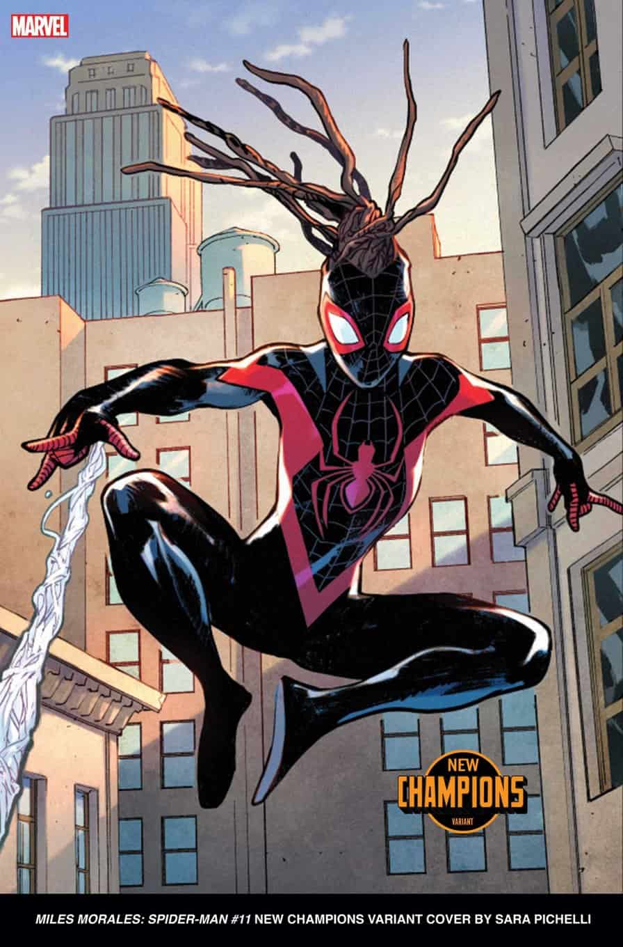 MILES MORALES SPIDER-MAN #11 New Champions Variant Cover by Sara Pichelli