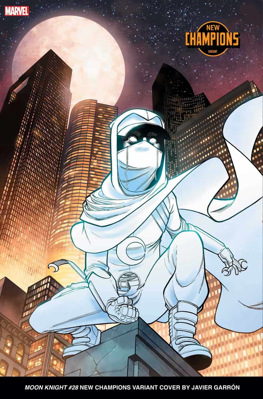 MOON KNIGHT #28 New Champions Variant Cover by Javier Garrón