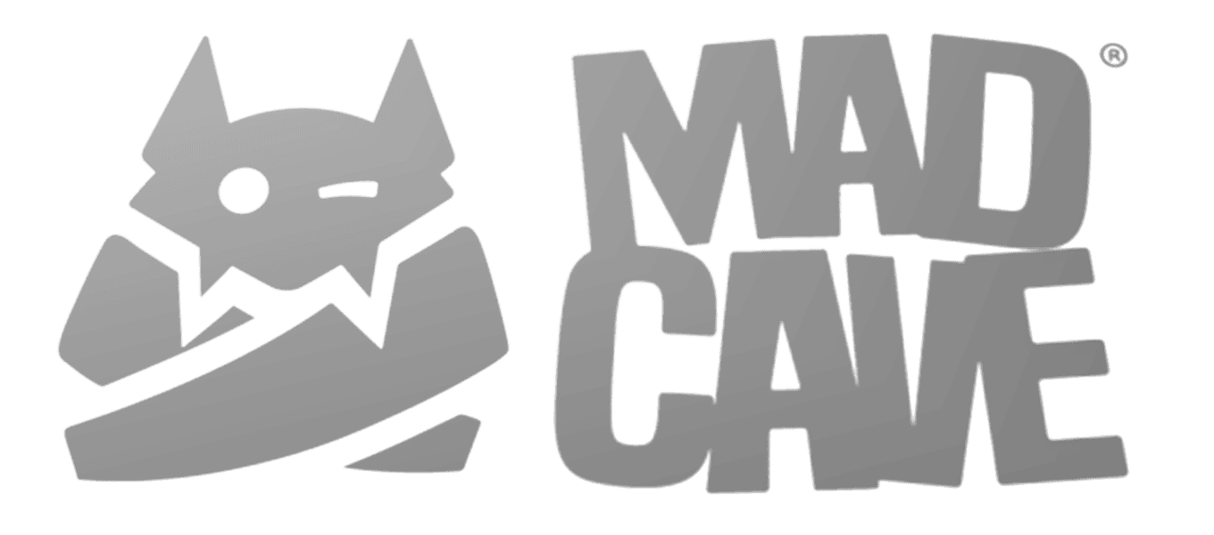 Mad Cave Studios logo silver