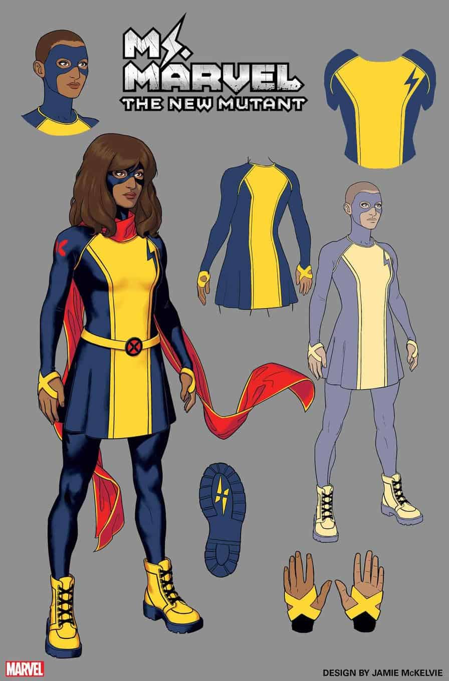 Ms. Marvel The New Mutant #1 concept art