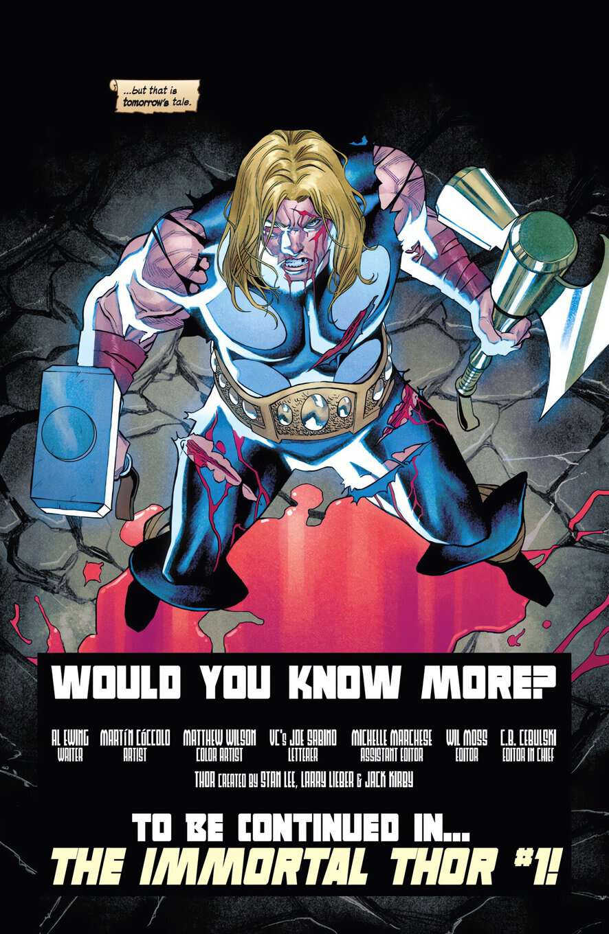 Thor Annual 2023 #1 spoilers 6 Immortal Hulk prologue