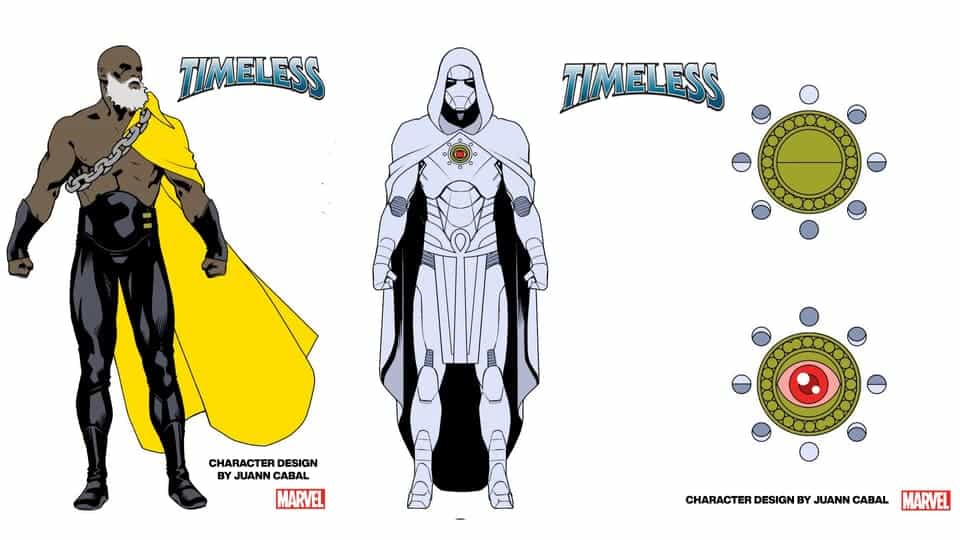 Timeless 2023 #1 concept art Luke Cage Power man and Immortal Moon Knight