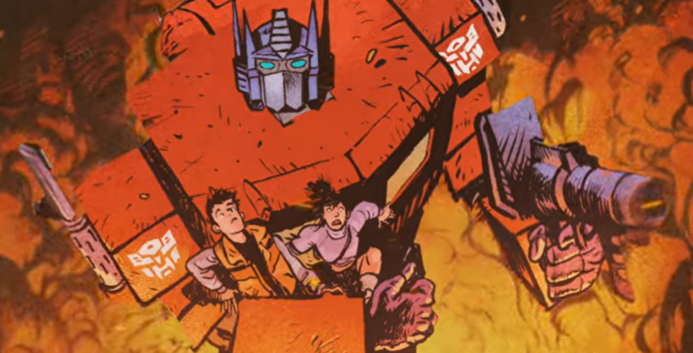 Transformers #1 banner Energon Universe