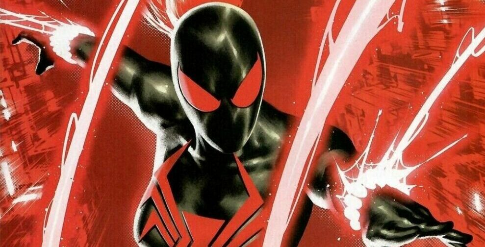 Venom #23 E Cafu Spoiler Variant Cover Black Widow Banner