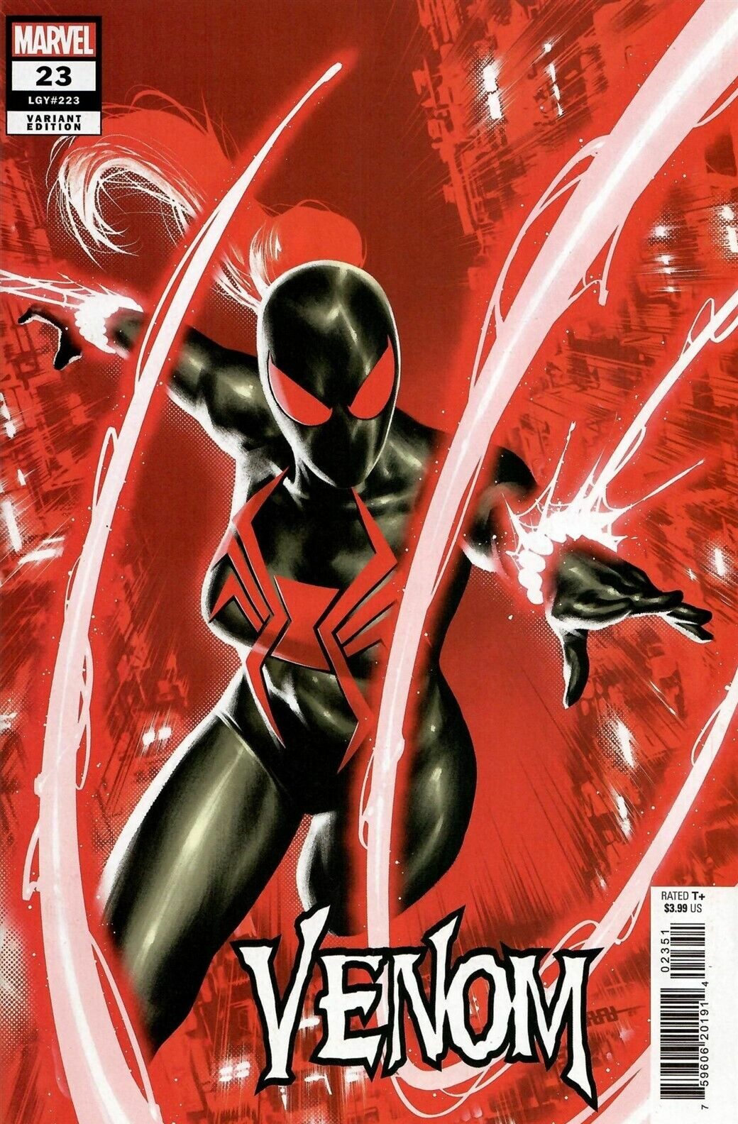 Venom #23 E CAFU Spoiler Variant Cover Black Widow