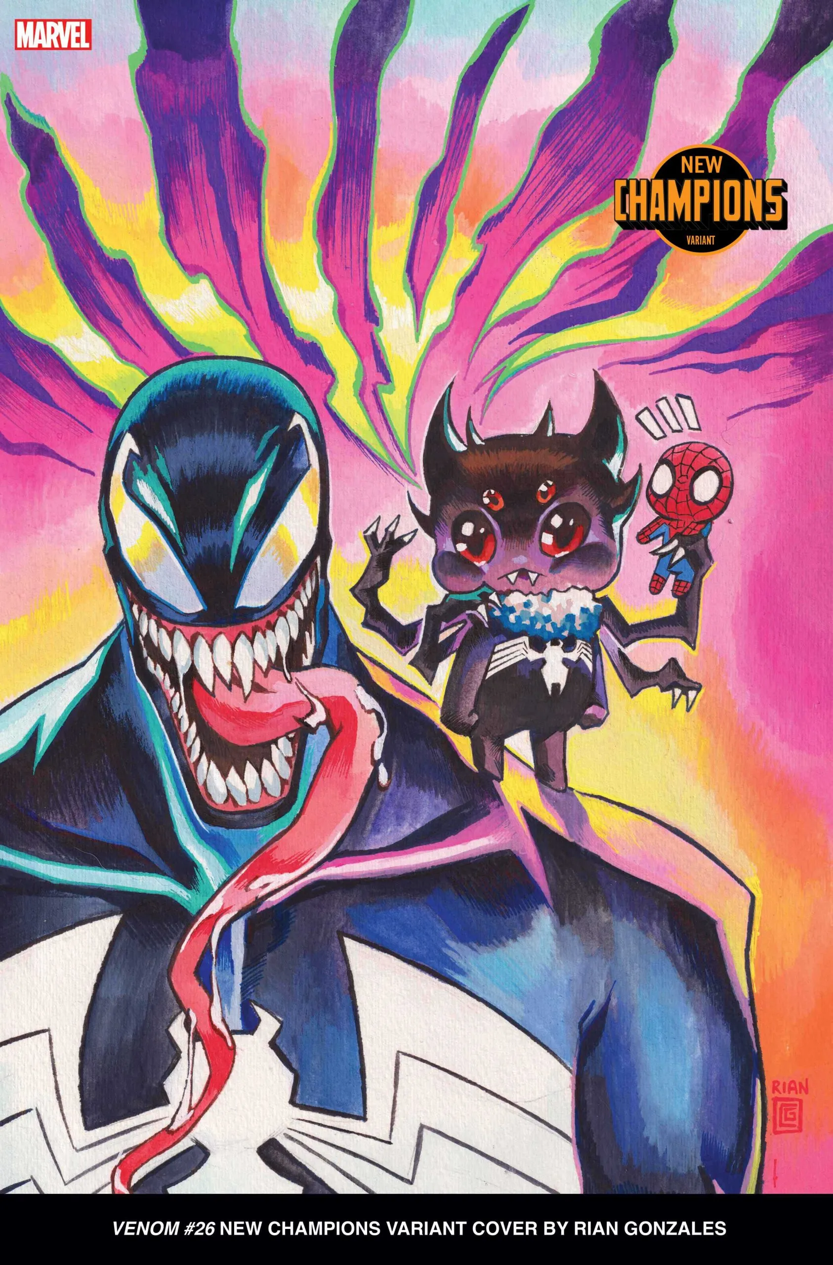 Venom #26 C Secret Sidekick New Champions Variant Cover