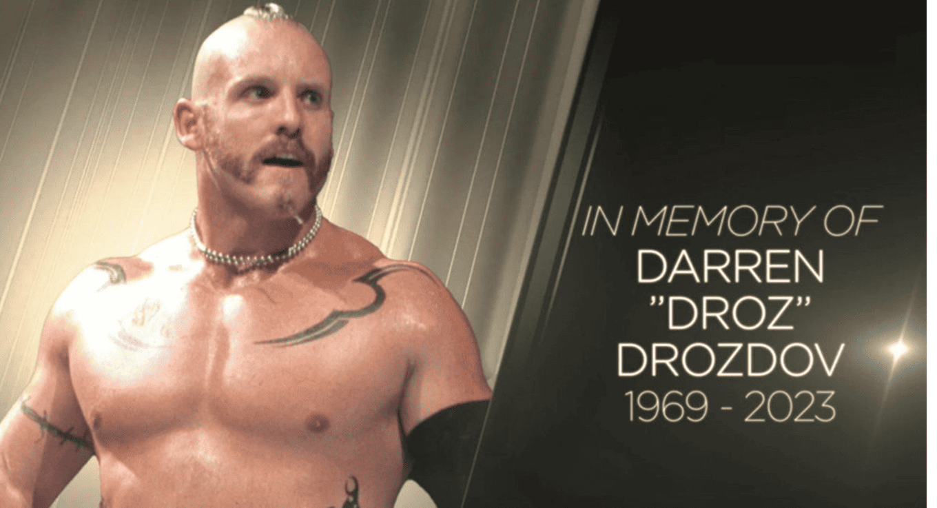 WWE RIP Droz