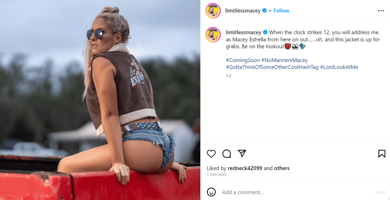 Lacey Evans leaves WWE Instagram post August 16 2023