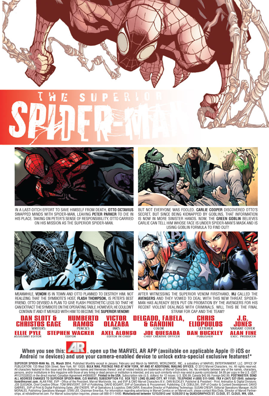 Superior Spider Man 25 Spoilers Via Preview Doctor Octopus Venom